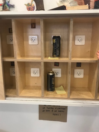 No alcohol allowed inside but can be stored in reception with space to charge phones